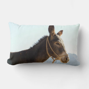 Donkey Mule Farm Animal Country Destiny Lumbar Pillow