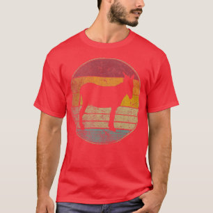 Donkey Mule Farm Farmer Gift Retro Style Vintage T-Shirt
