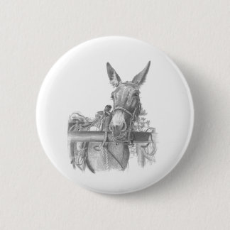 donkey mules 2 inch round button