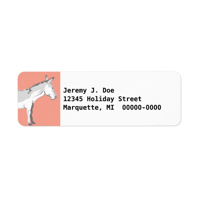 Donkey natural keepers guards flock herd Labels (Front)