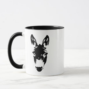 Donkey or Mule Graffiti Drawing Street Tag Art Mug
