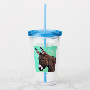 Donkey Painting Acrylic Tumbler