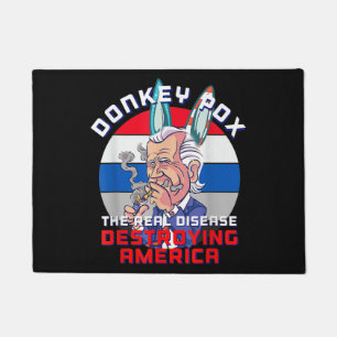 Donkey Pox Great MAGA King Trump UltrA MAGA US Ind Doormat