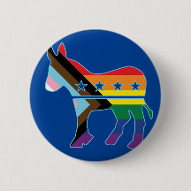Donkey Progress Pride Flag Democratic