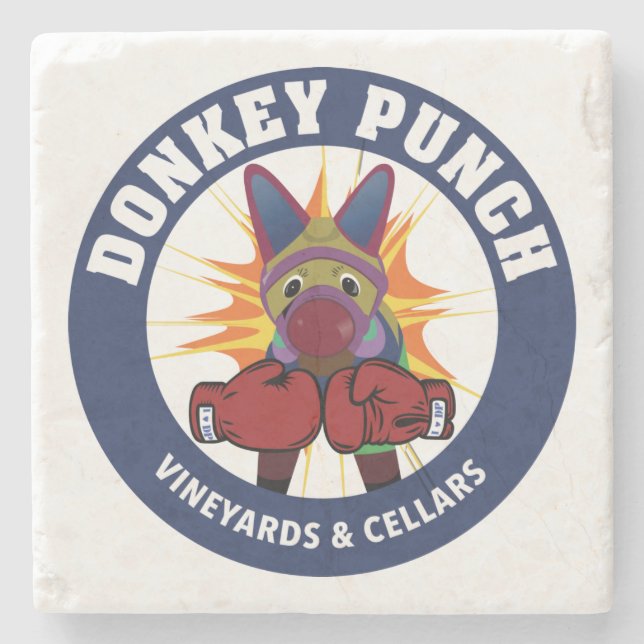 Donkey Punch Marble Coaster (Front)