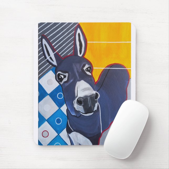 Donkey Punch Painting by Alfred Fox Mouse Pad (With Mouse)