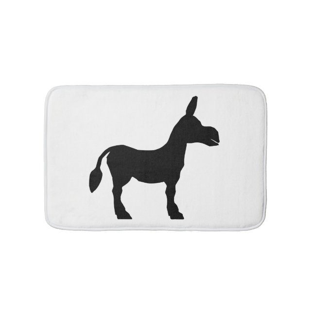 Donkey Silhouette Bath Mat (Front)