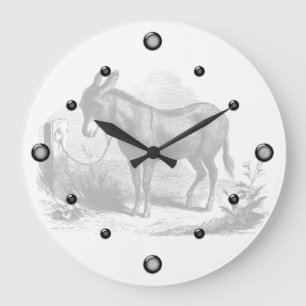 Donkey Sketch Wall Clock