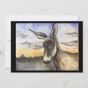 donkey thank you card