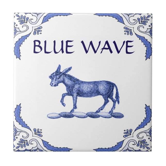 Donkey Tile, Dutch Look, Personalize Tile (Front)