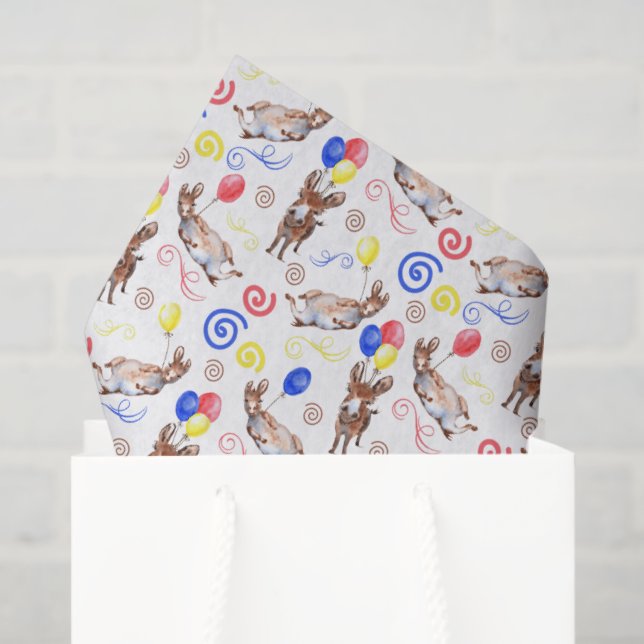 Donkey Tissue Paper in White (Gift Bag)