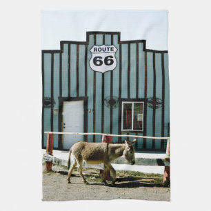 Donkey Town Oatman Arizona Kitchen Towel