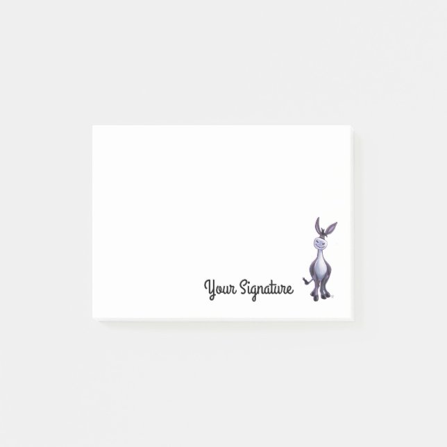 Donkey with Personized Post It Post-it Notes (Front)