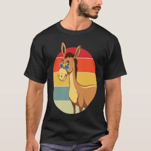 Donkey with quote donkeys make me smile T-Shirt
