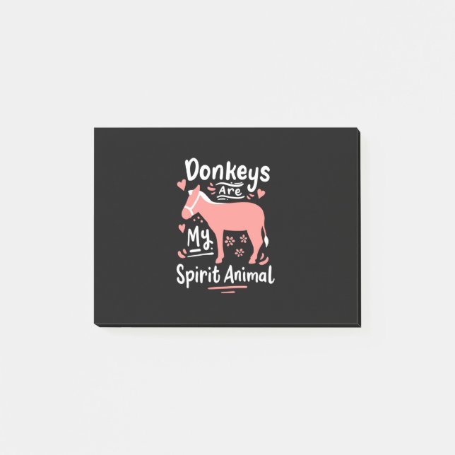 Donkeys Are My Spirit Animal Post-it Notes (Front)