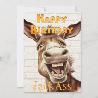 Donkey's Funny Birthday Holiday Card