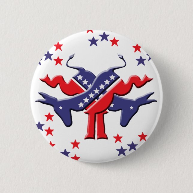 Donkeys Kicking Button (Front)