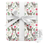 Donkeys & Pink Roses Wedding Gift Wrapping Paper<br><div class="desc">Celebrate a special day with this Donkeys & Pink Roses Wedding Gift Wrapping Paper. Perfect for brides, crafters, and creatives, this charming wrap adds a whimsical, floral and rustic touch to wedding gifts, bridal showers, and celebration projects. Available in multiple roll sizes and colours. Find more at www.hotpocketgraphics.com</div>