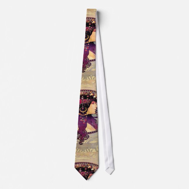 Donna Orechini by Alphonse Mucha Tie (Front)