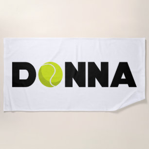 Donna Tennis Beach Towel