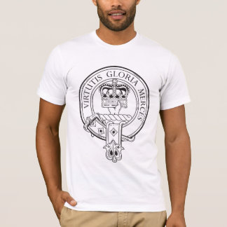 Donnachaidh Crest in Black and White Tshirt