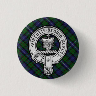 Donnachaidh (Robertson) Chasse tartan Crest Badge