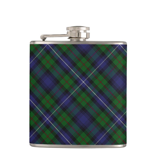 Donnachaidh (Robertson) Hunting tartan Hip Flask (Front)