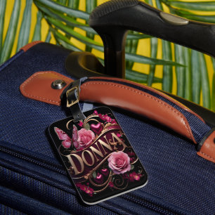 Donnas Golden Romance Luggage Tag