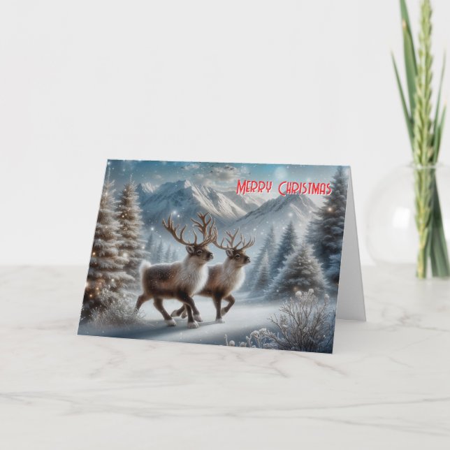 Donner and Blitzen Card (Front)