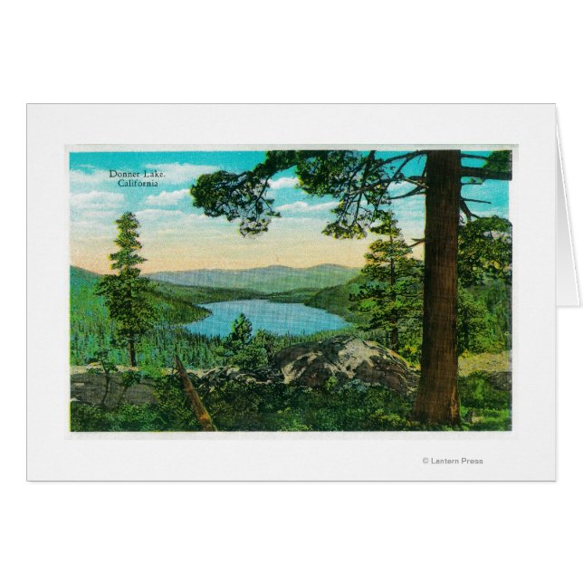 Donner Lake, Californie, de Ridge (Devant horizontal)
