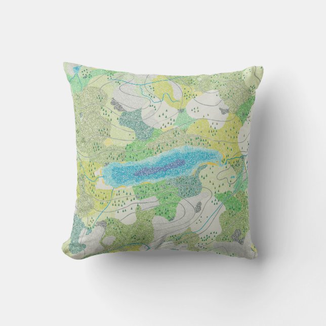 Donner Lake Pillow (Front)