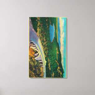 Donner Memorial Bridge and Canvas Print