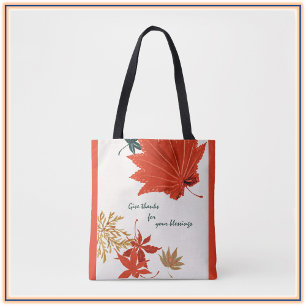 Donner Merci Autumn Leaves Sac fourre-tout