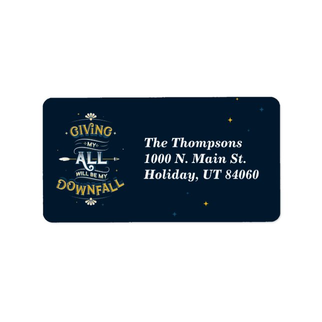 Donner mes étiquettes d'adresse toutes / retour (Devant)