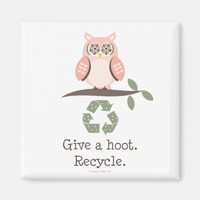 Donner Un Aimant De Recyclage À Chaud (Devant)