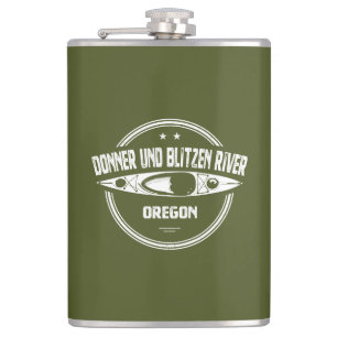 Donner und Blitzen River Oregon Kayaking Hip Flask