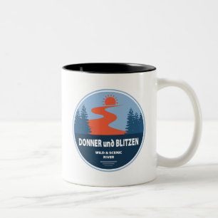 Donner und Blitzen Wild and Scenic River Oregon Two-Tone Coffee Mug