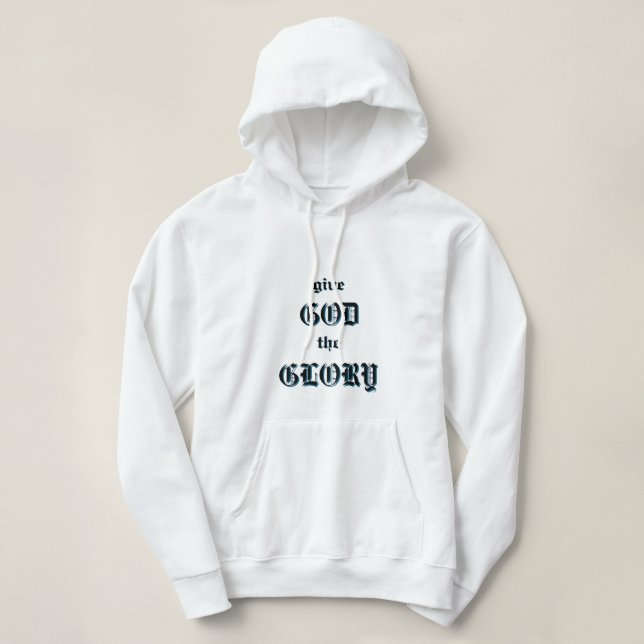 Donnez à Dieu la gloire Sweat - shirt à capuche ju (Design devant)