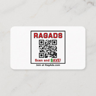 Donnez des cartes de visite RAGADS et FAITES PAYER