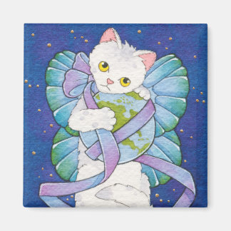 Donnez la paix à un aimant carré de chance