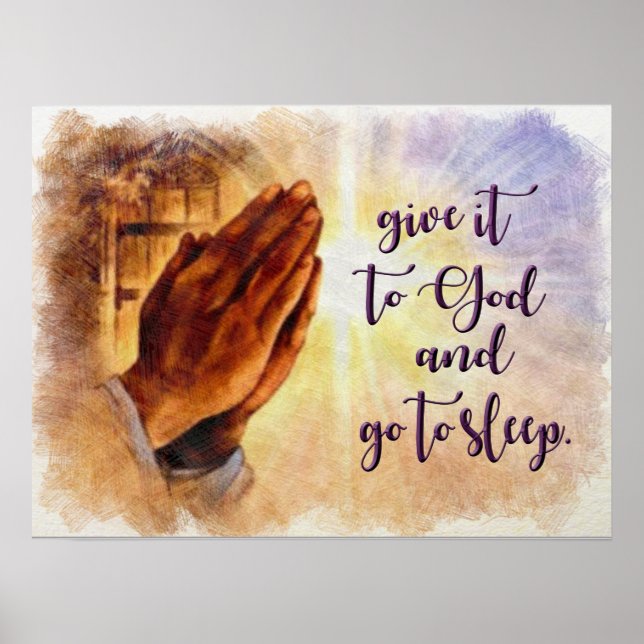 Donnez-le à Dieu Poster du Message Spirituel (Devant)
