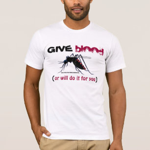 Donnez le T-shirt de moustique de sang