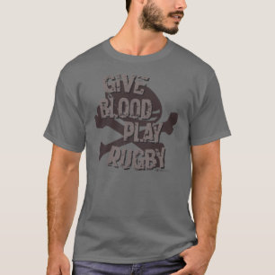 DONNEZ LE T-SHIRT DE RUGBY DE JEU DE SANG
