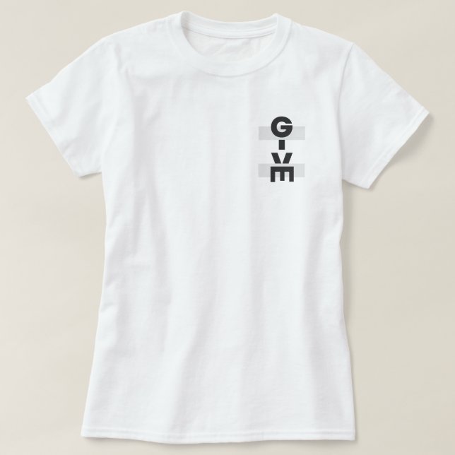 Donnez le T-shirt féminin (Design devant)