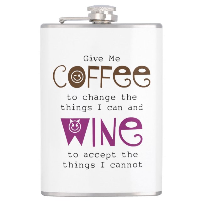 Donnez-moi le flacon de café et de vin (Devant)