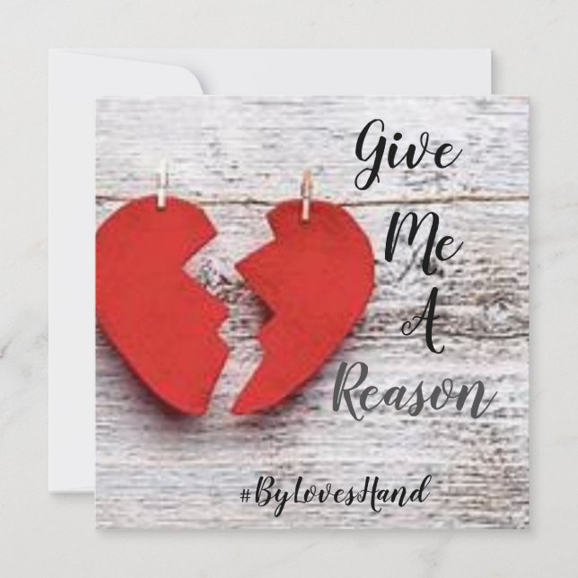 Donnez-Moi Une Carte Plat Motif (Bleu) (Devant)