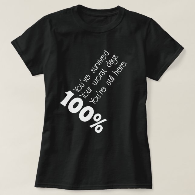 Donnez votre T-shirt 100% de motivation (Design devant)