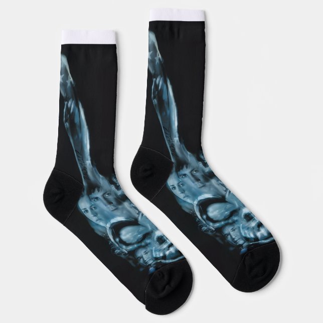 Donnie Darko-inspired printed socks (Right)