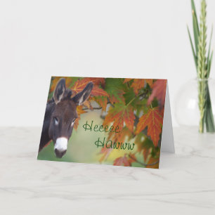 Donnie Donkey hee-haw birthday- customize Card