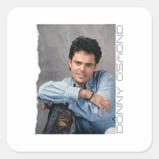 Donny osmond square sticker